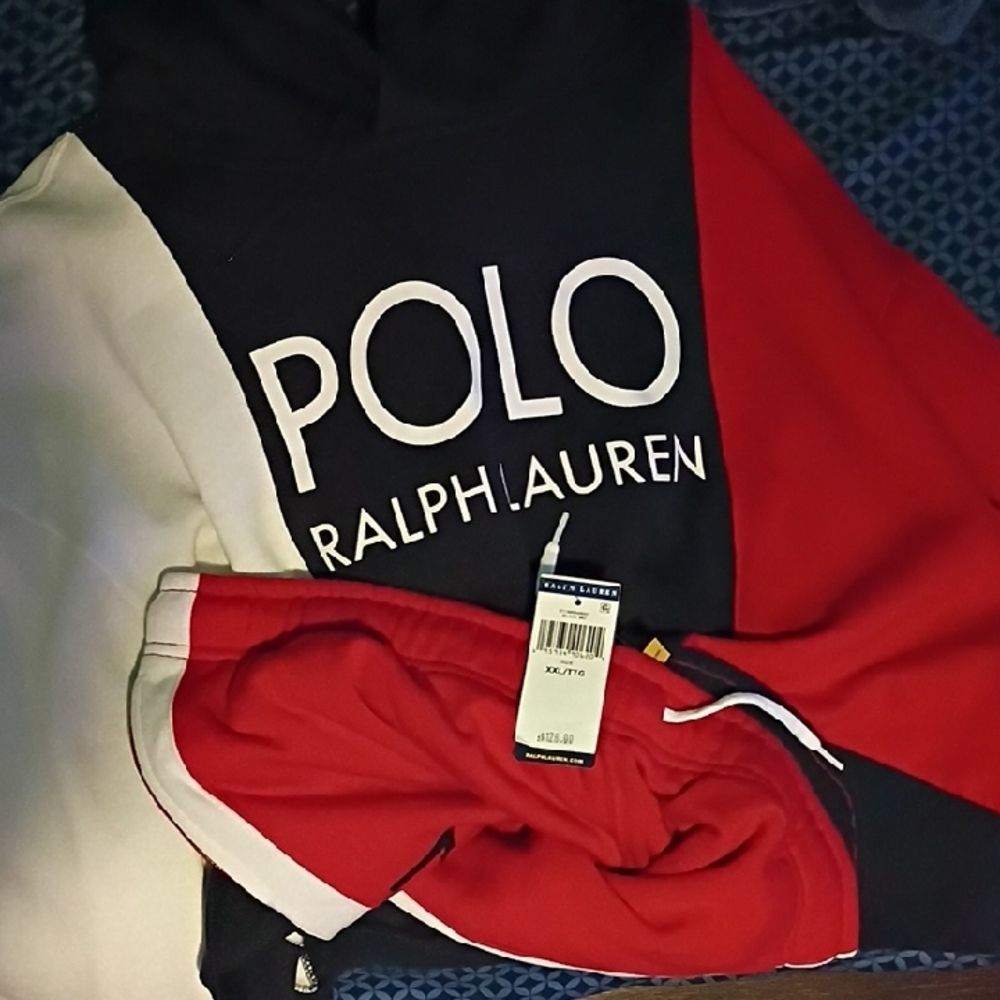 Polo Ralph Lauren Red and Black Hoodie